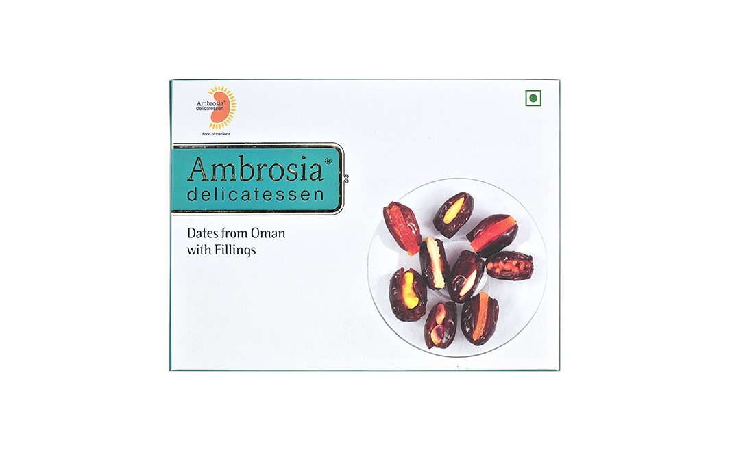 Ambrosia Delicatessen Dates From Oman With Fillings   Box  250 grams